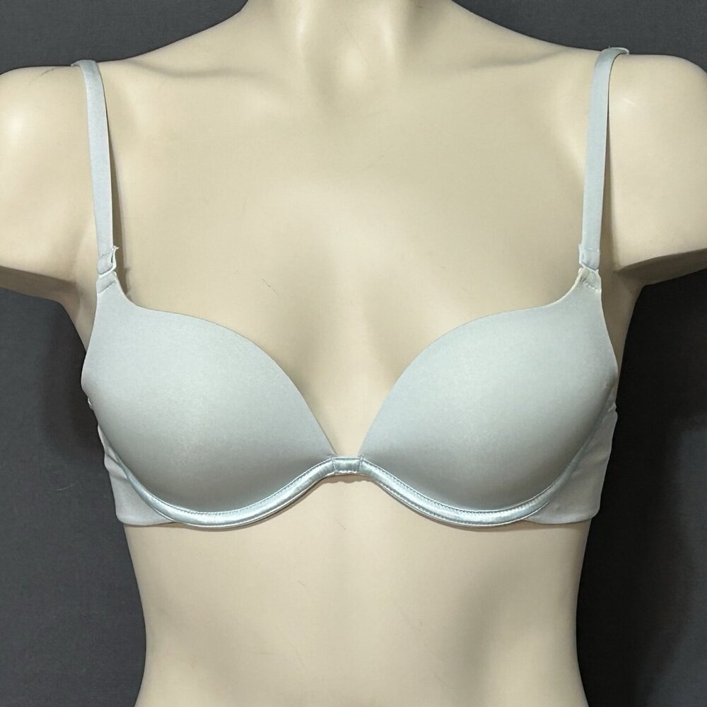 Eve’s Temptation Padded Push Up Bra 34A Light Blue Underwired